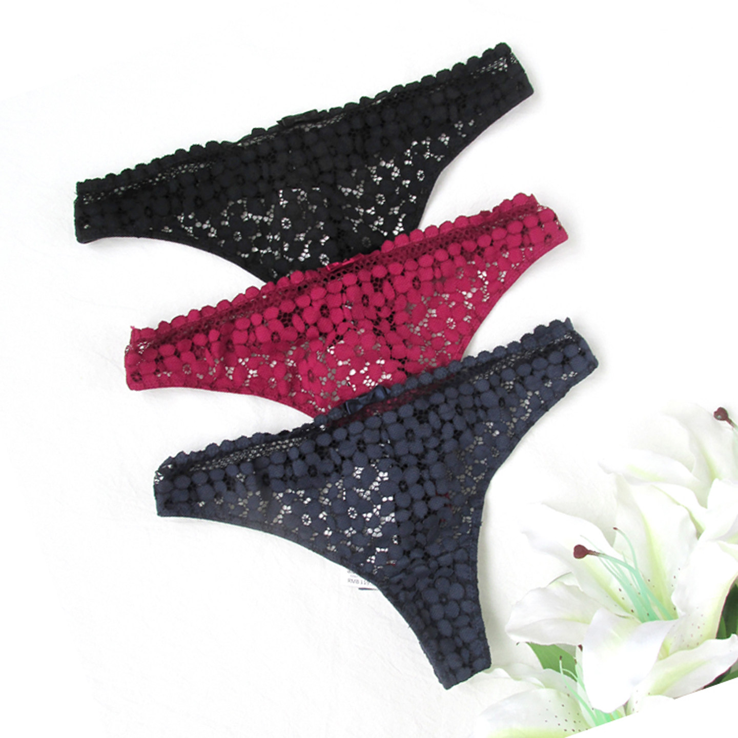 中低腰性感女生丁字裤 舒适蕾丝面料透明镂空透气 无痕女内裤T裤,女士内衣/男士内衣/家居服,女丁字裤,淘宝优惠券,粉丝福利购,淘宝优惠卷