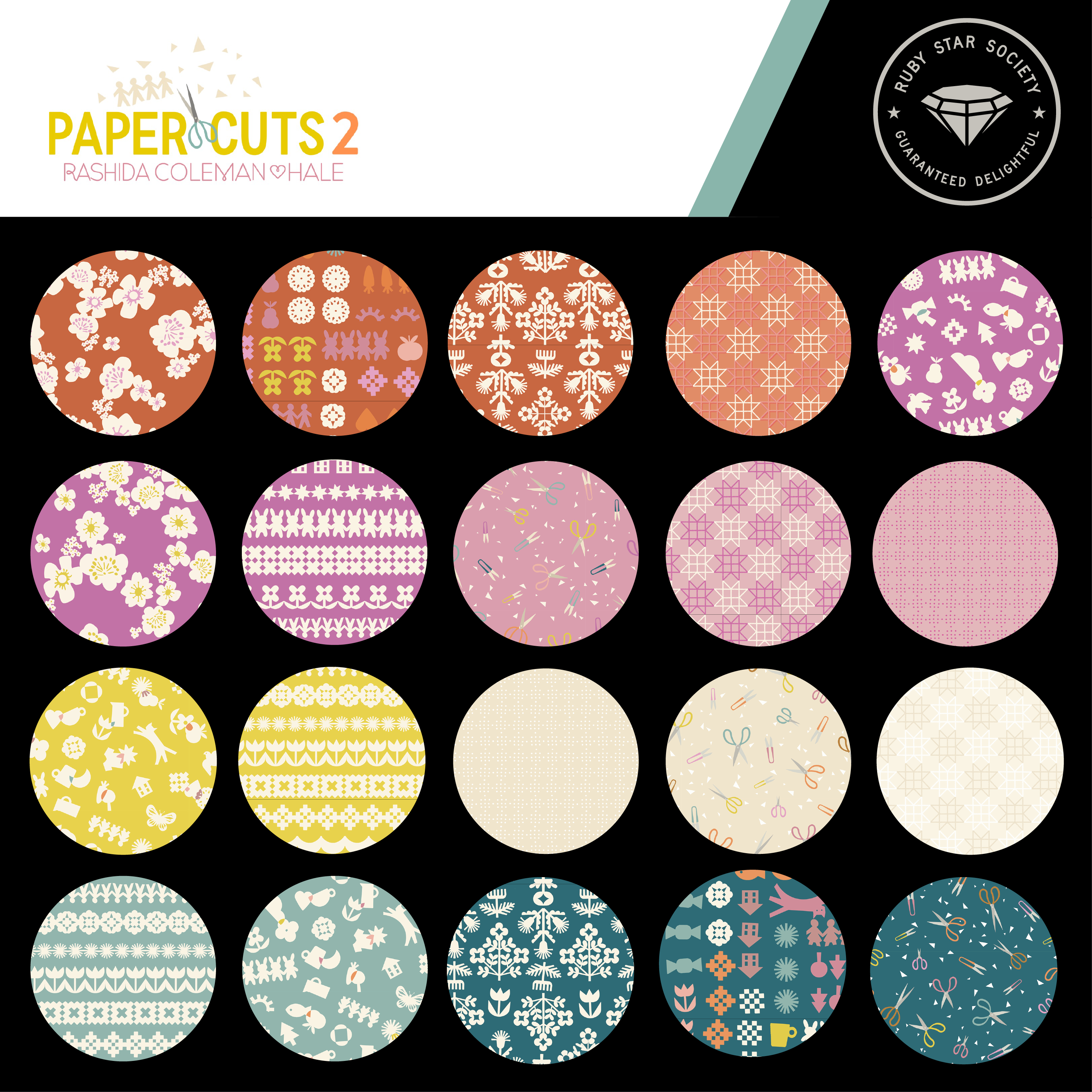 MODA 进口高档纯棉DIY手工拼布 Paper Cuts RS1107布组 小方块
