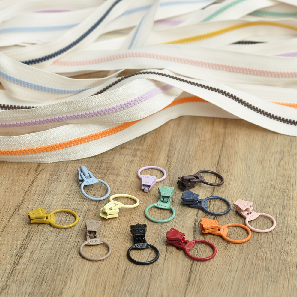 YKK3号码装树脂拉链圆环拉头手工