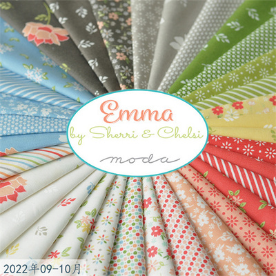 进口高档纯棉DIY手工拼布MODA 布料 Emma  37630   1/8码