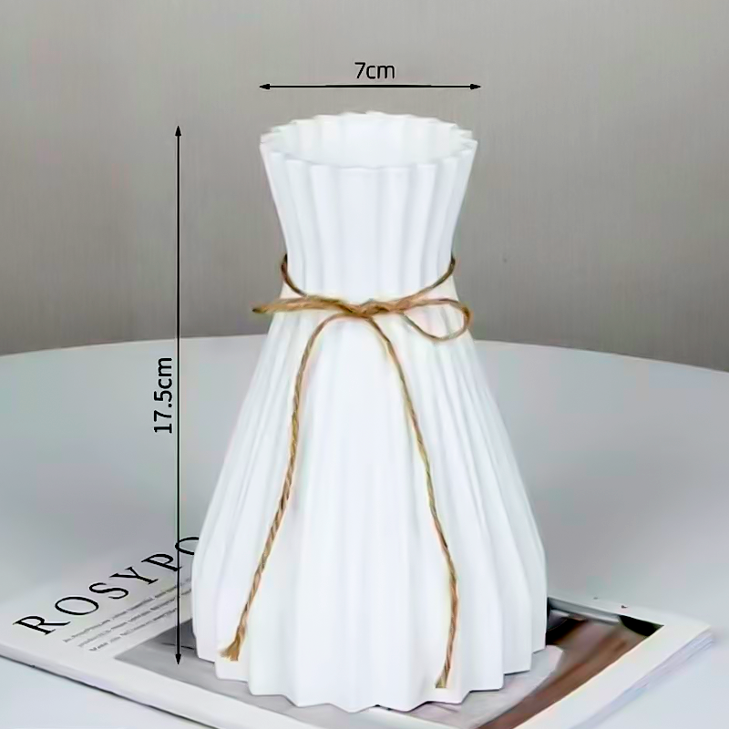 北欧塑料银柳花瓶摆件客厅家居装饰摆件插花器白色高级感花瓶,家居饰品,花瓶,淘宝优惠券,粉丝福利购,淘宝优惠卷