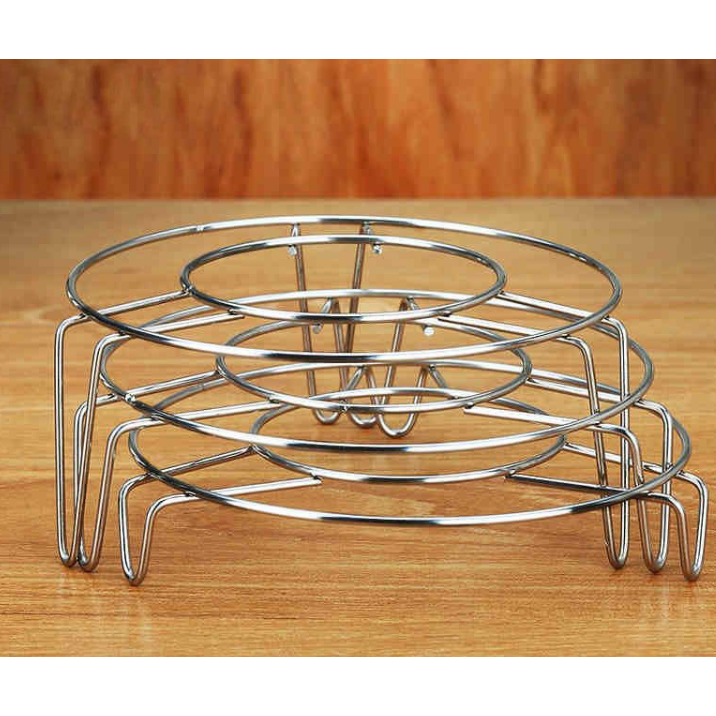 不锈钢蒸架隔水馒头架家用厨房多功能蒸屉蒸笼蒸格锅铁架子蒸盘片