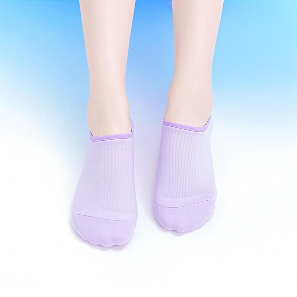 MG袜子女夏季竹纤维抽条多跟透气隐形船袜女防滑不掉跟男女士321y