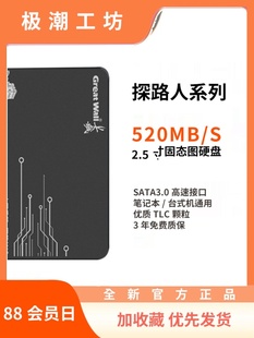 机笔记本1TB正品 长城256G固硬盘512G台式 SSD120G固态SATA3.0