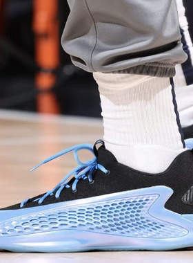 Adidas AE1 运动舒适耐磨减震防滑低帮篮球鞋男女同款黑迷彩