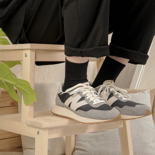 New Balance NB 237 复古舒适织物二层牛皮减震防滑耐磨低帮休闲