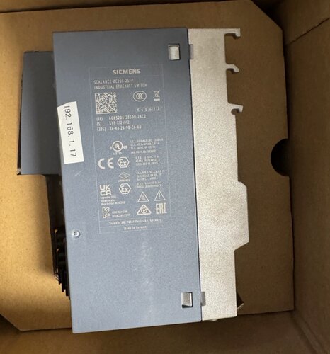 全新西门子XC206-2SFP以太网交换机，型号 6GK5206-2BS00-2AC2，