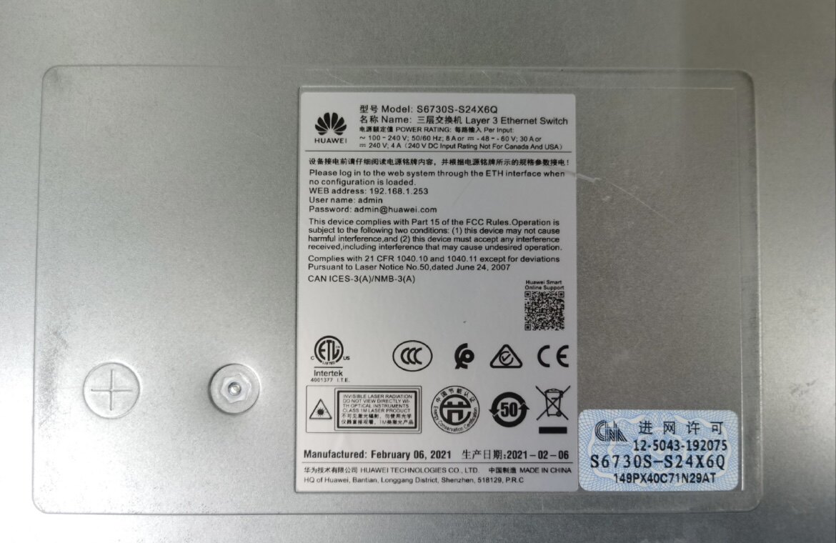华为S6730S-S24X6QPLC