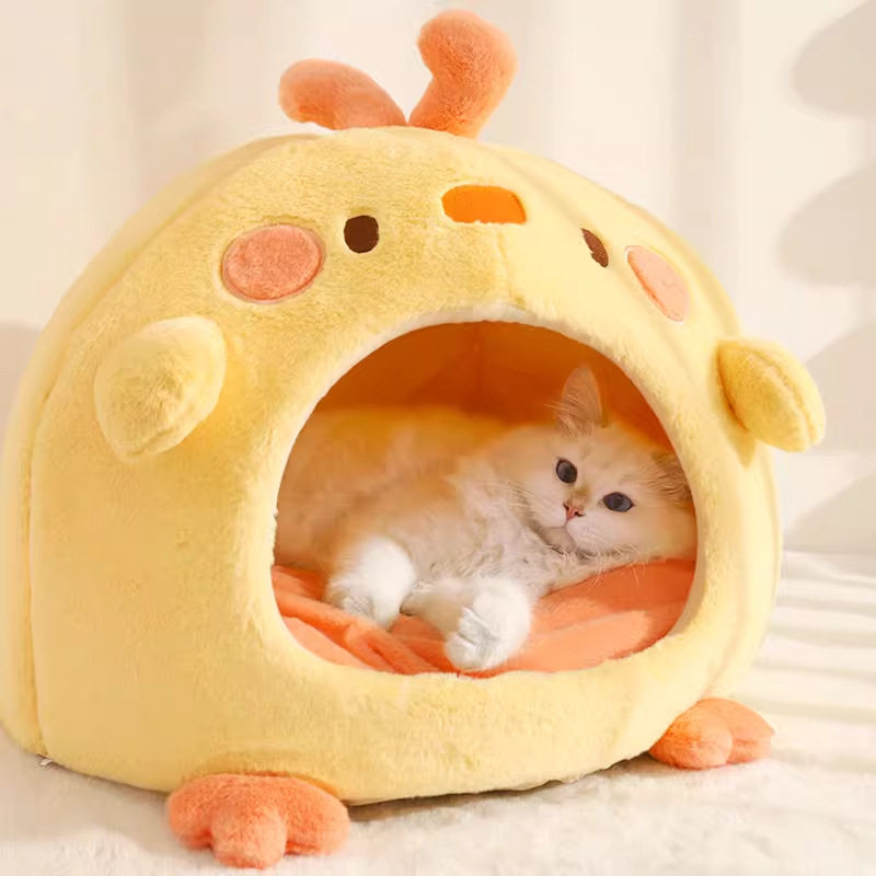 猫窝冬天保暖封闭式猫睡袋用品