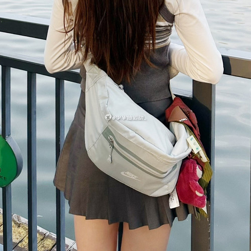 耐克帆布男女运动户外单肩包腰包