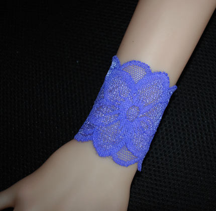 蕾丝护腕弹力手腕套遮疤纹身半指手套街舞夜店袖口潮女袖套短夏薄