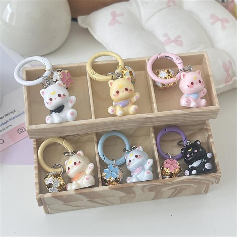 可爱立体铃铛猫咪钥匙扣学生书包可爱挂件少女包包配饰品闺蜜礼物
