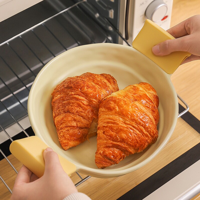 耐高温防烫锅耳套防滑耐温软硅胶厨房砂锅汤锅烤盘隔热多层手柄套