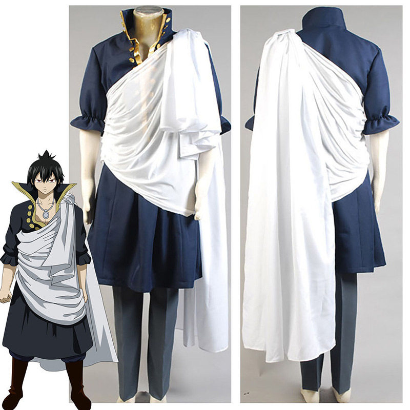 妖精的尾巴cosplay杰尔夫动漫服装男装男士武士风格舞台套装