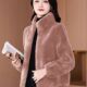 百搭加厚保暖女装 高档洋气纯色短款 开衫 时尚 立领外套2025爆款 冬季