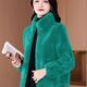 立领外套2025爆款 百搭加厚保暖女装 冬季 时尚 开衫 高档洋气纯色短款