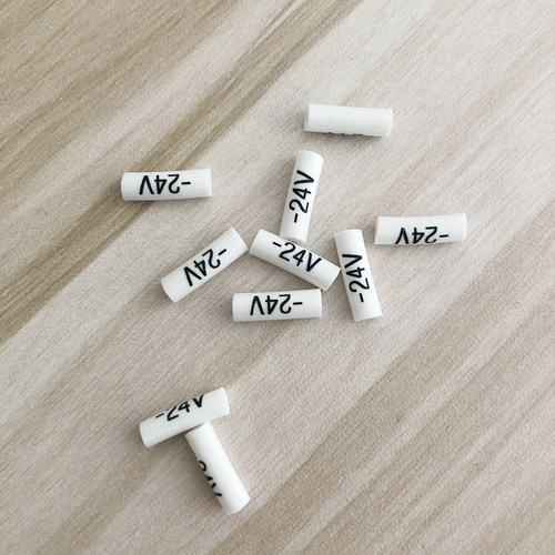 线缆-24v电压号码管白色标识