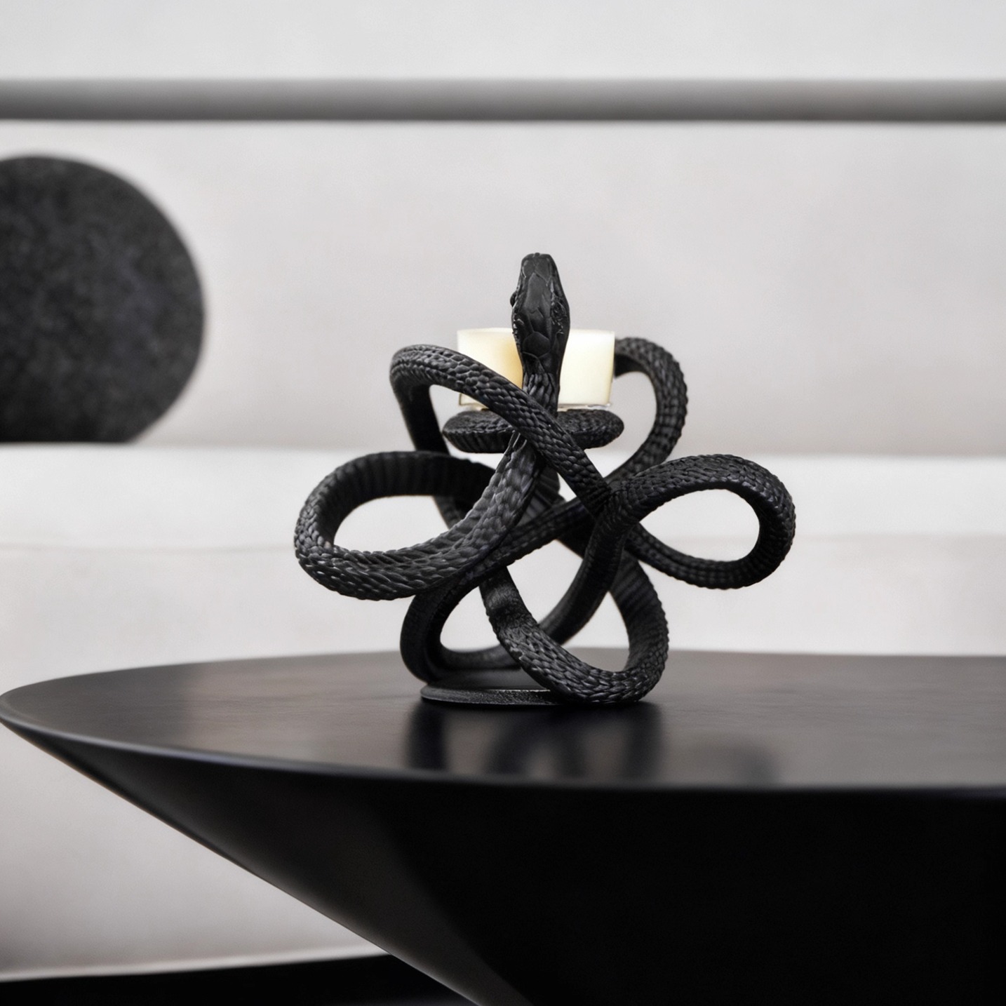 【平安樂】原创蛇形烛台