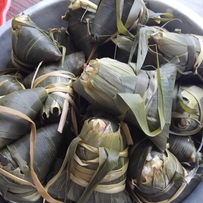 农家姥姥手工粽子 高粱米糯米黄米豆馅大枣 现包现煮 儿时味道4个