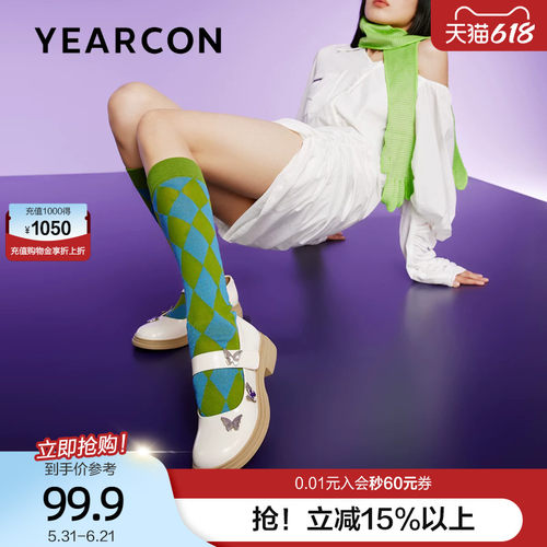 蝴蝶玛丽珍鞋意尔康魔术贴英伦