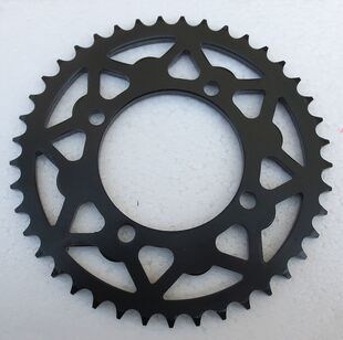 420 越野摩托车配车 428链盘 黑色轮毂后链轮 改装 C碟后链轮 链盘