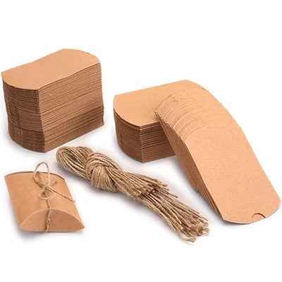 牛皮纸枕头糖果盒创意韩版精美包装礼品纸盒子包装盒婚礼派对生日