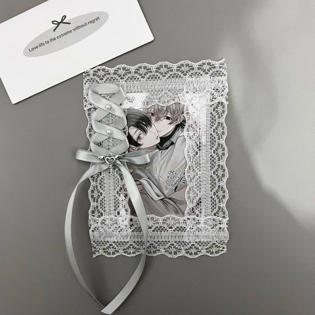成品 ins卡套蕾丝成品咕卡学生书包挂件高颜值小卡拍立得校卡
