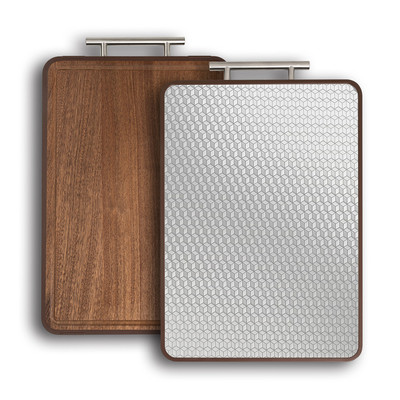 乌檀木菜板魔方不锈钢抗菌防霉家用切菜水果案板生熟双面粘板刀板