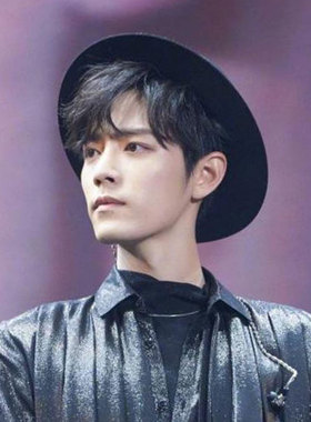 肖战同款平檐礼帽男女平顶爵士帽毛呢韩版休闲百搭黑色复古小礼帽