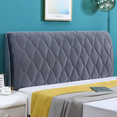 2022新款 简约欧式 全包床头套罩防撞夹棉加厚弧形软包实木全包通用