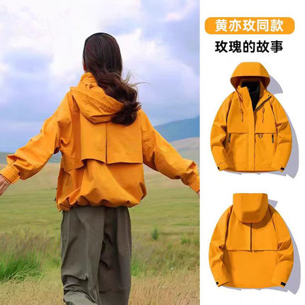 刘亦菲同款三合一冲锋衣女户外登山服防风防水工装两件套徒步团购