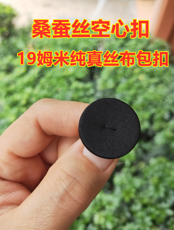 桑蚕丝空心扣纯真丝19姆米丝绸礼服衬衣西服裙衣领袖口布包纽扣子