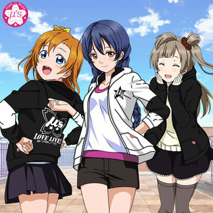 潮秋冬季 love 个性 卫衣加绒加厚外套二次元 衣服 live动漫周边长袖