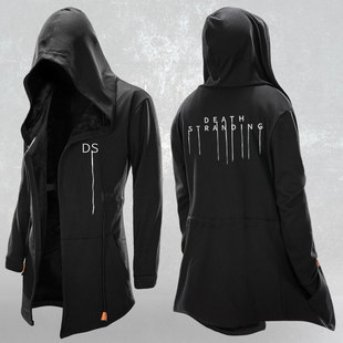 死亡搁浅2周边连帽卫衣加绒外套steam游戏周边冬季休闲衣服披风衣