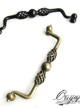 黑色镂空柜门拉手KC03-H 现代欧式橱柜门把手抽屉拉手 摆式大促