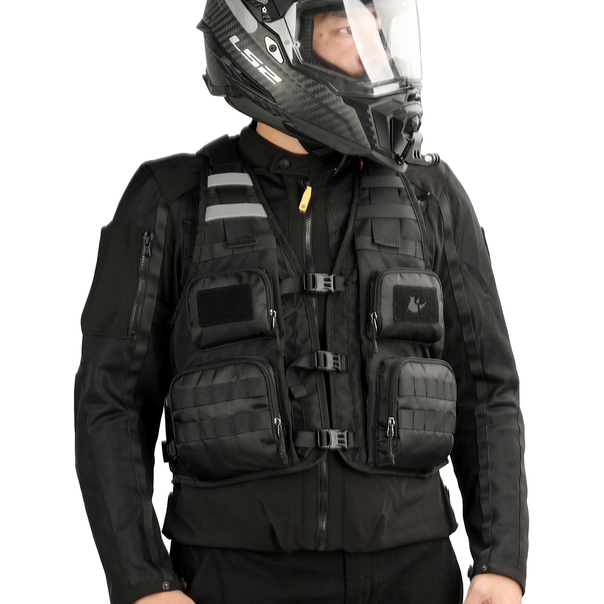 Rhinowalk犀牛户外运动骑行多功能马甲 越野野钓出行旅游马甲