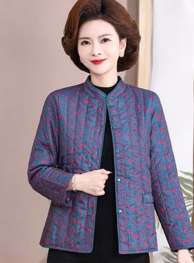 老年人冬季小棉袄妈妈羽绒棉衣内胆奶奶轻薄棉服保暖上衣中老年女