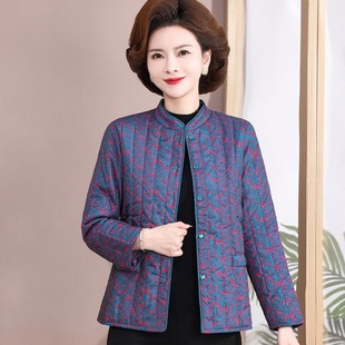 老年人冬季小棉袄妈妈羽绒棉衣内胆奶奶轻薄棉服保暖上衣中老年女