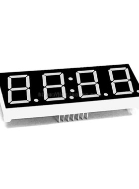 0.8英寸4位全亮数码管共阴共阳红黄绿蓝白色8401CS,DS,CG,DG