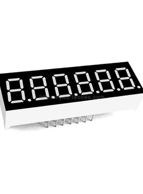 0.36英寸6位数码管共阴共阳红黄绿蓝白色3661AS,BS,AG,BG