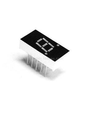 0.3英寸1位数码管共阴共阳红色黄绿色3101AS,BS,AG,BG