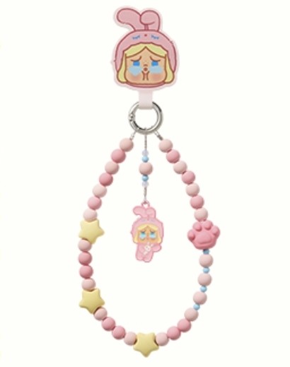 thumbnail for Authentic POPMART Bubble Mart Bubble Cute Pajama Party Series Mobile Phone Chain Blind Box pop bean