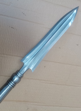 一体花纹钢红缨枪武术长枪杆兵器赵云枪表演枪头红缨枪未开刃