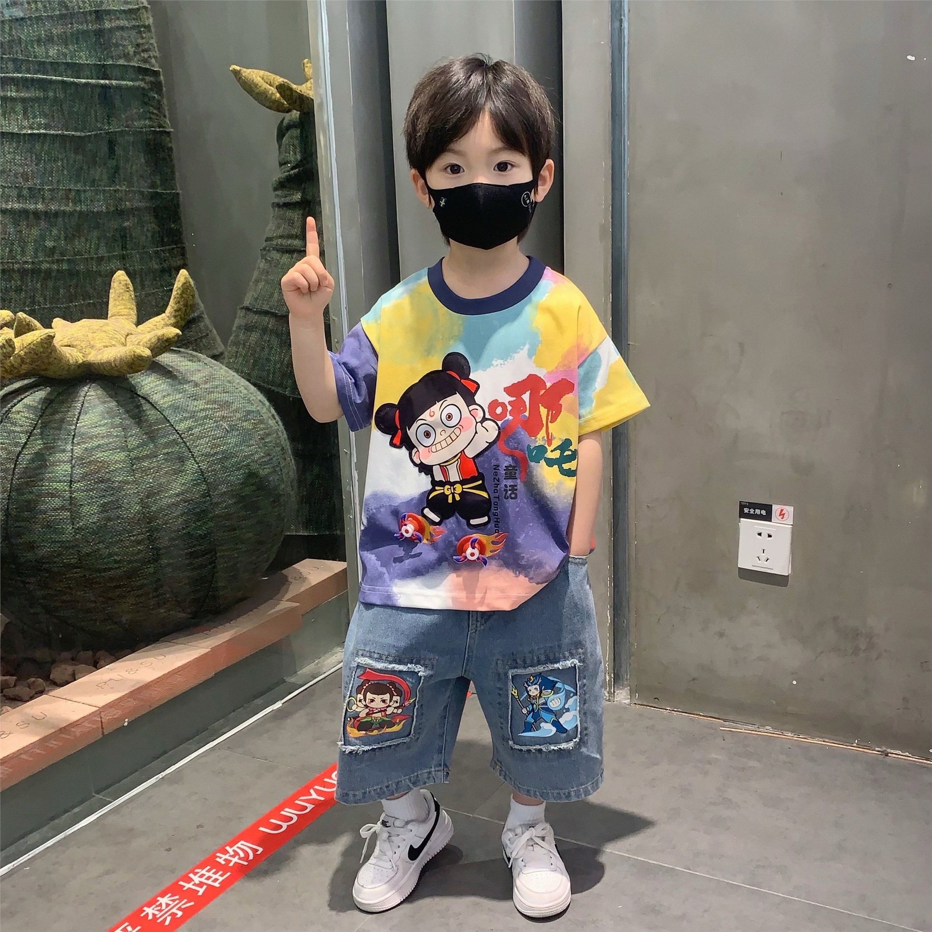 哪吒男童夏季新款套裝