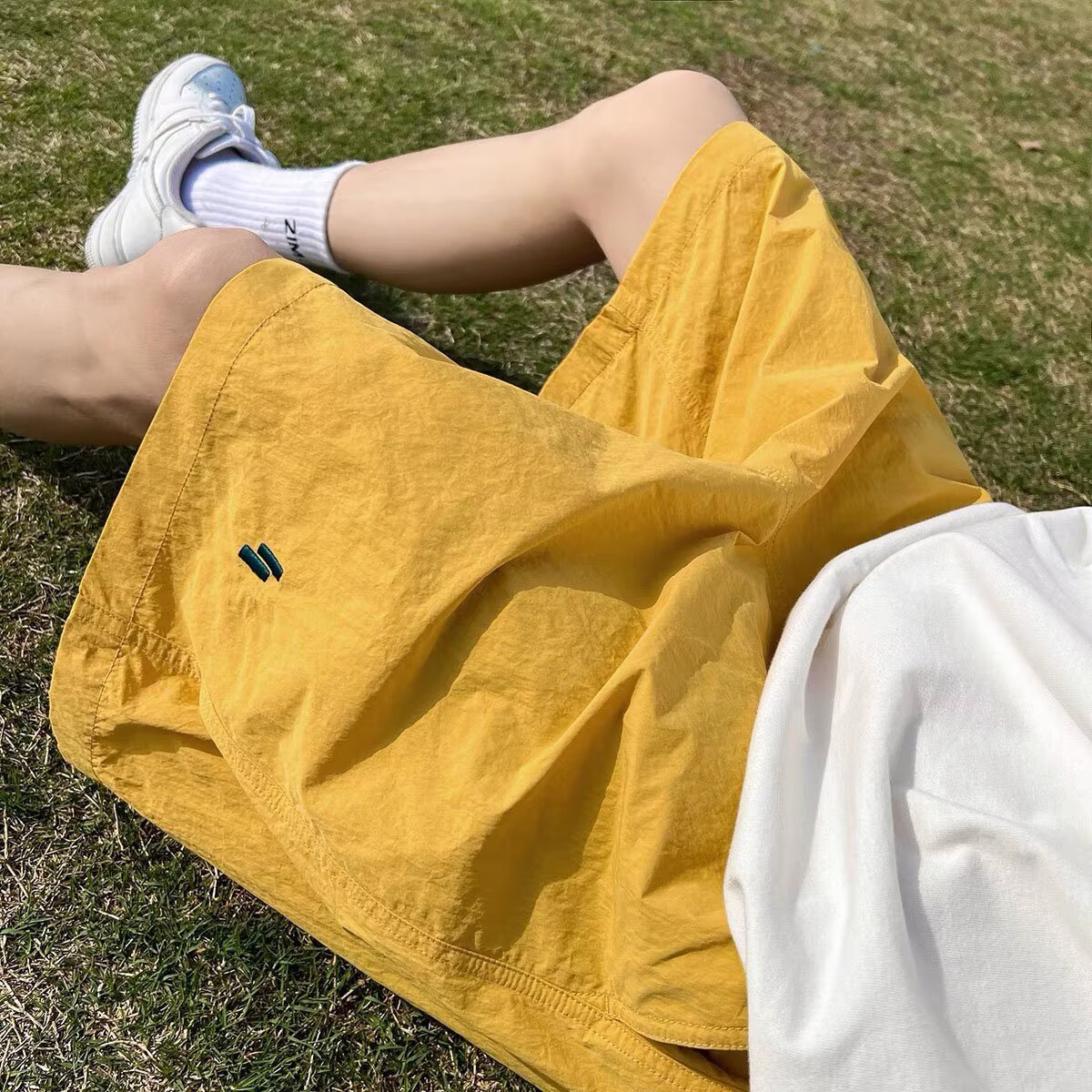 薄款速干沙滩裤大童青少年夏季新款宽松休闲运动短裤港风五分裤