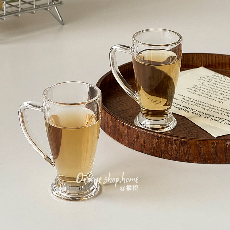 橘橙玻璃杯创意小众茅台杯