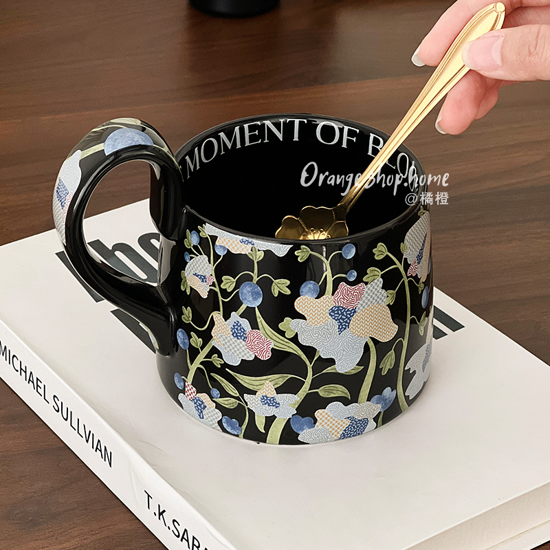 橘橙女士高颜值小众轻奢早餐杯