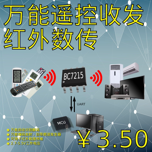 通用红外收发及离线空调控制芯片