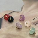 盘扣辅料 旗袍扣子服装 彩色树脂算盘珠纽扣中式 中国风民族汉服唐装