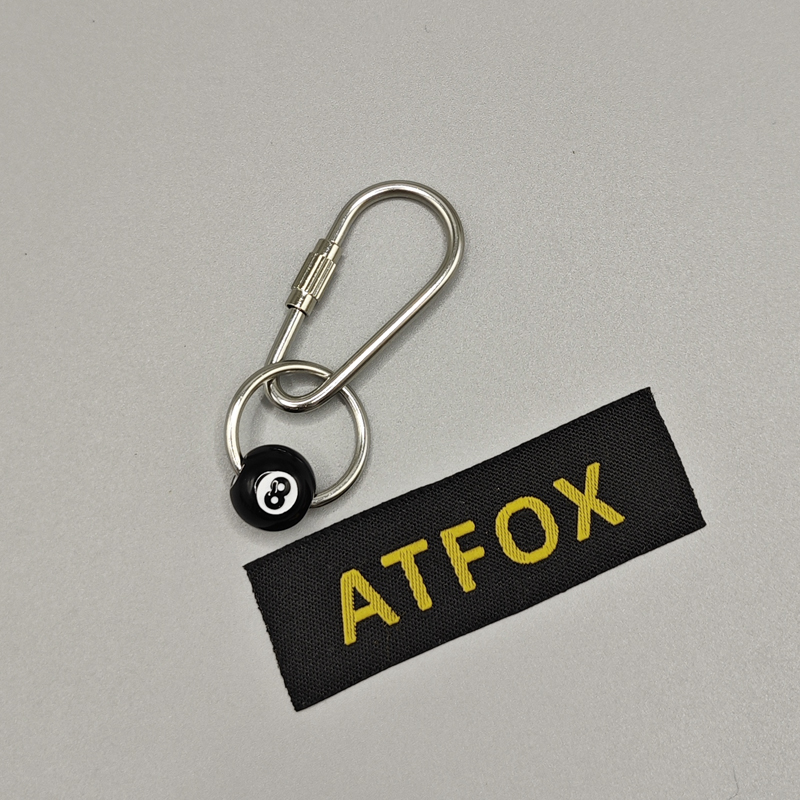 一把钥匙ATFOX幸运黑八钥匙扣